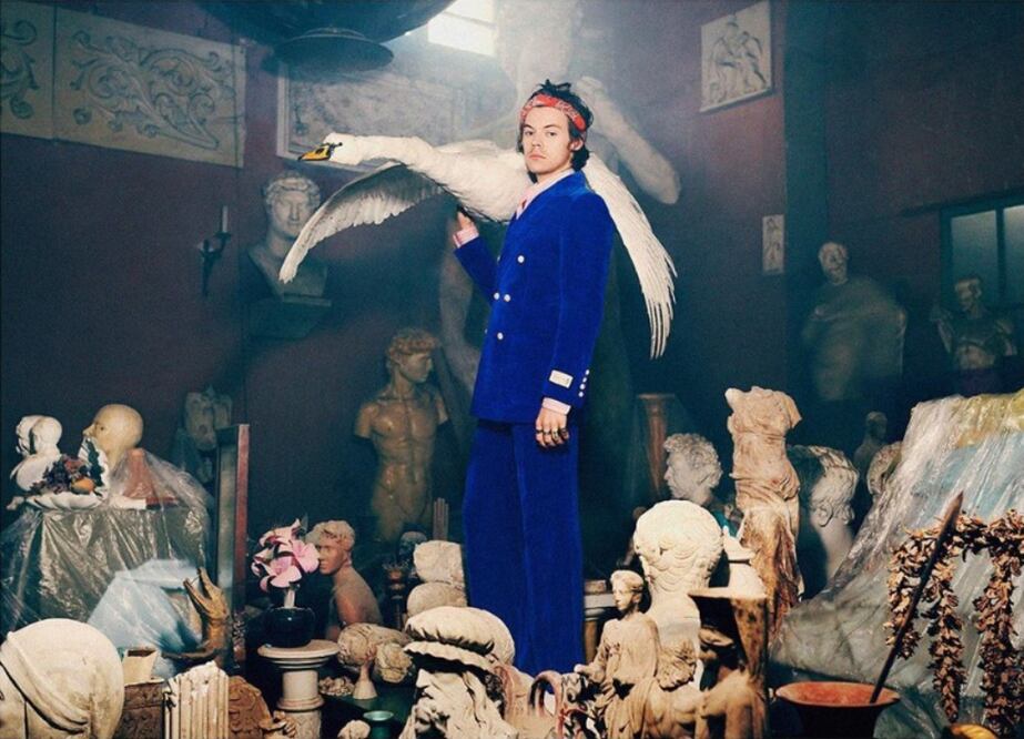 Harry Styles es fiel a Gucci. Foto: Instagram