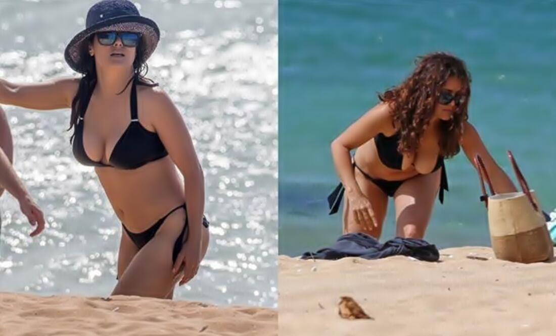 Salma looks sexy in bikini. (Photo: Taken from the Daily Mail)