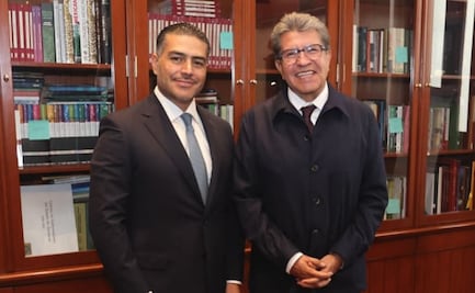 Ricardo Monreal se reúne con Harfuch; alistan comparecencia en San Lázaro