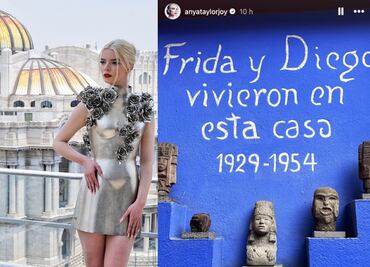 Anya Taylor-Joy, otra de las famosas que visita la Casa Azul de Frida Kahlo