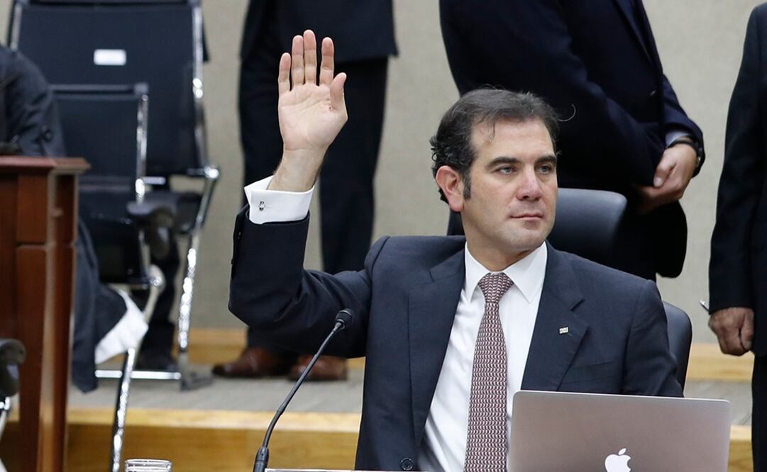 El consejero en la sesión del viernes en el INE. Luis Cortés EL UNIVERSAL