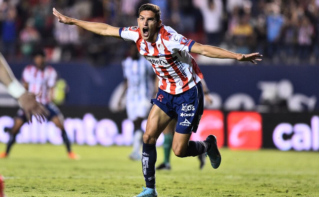 Juan Sanabria festeja el gol del empate del Atlético de San Luis - FOTO: Imago7