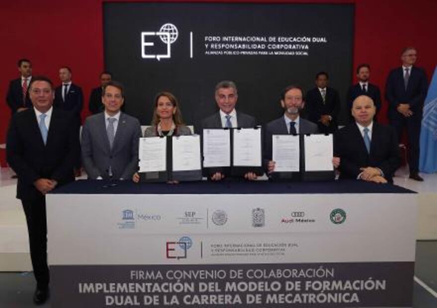 Arrancó el Foro Internacional de Educación Dual en Audi México 