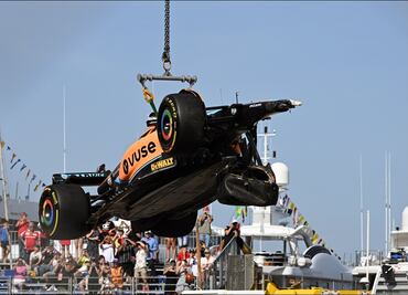 Daniel Ricciardo chocó y a McLaren le preocupó más el estado del coche que el del piloto