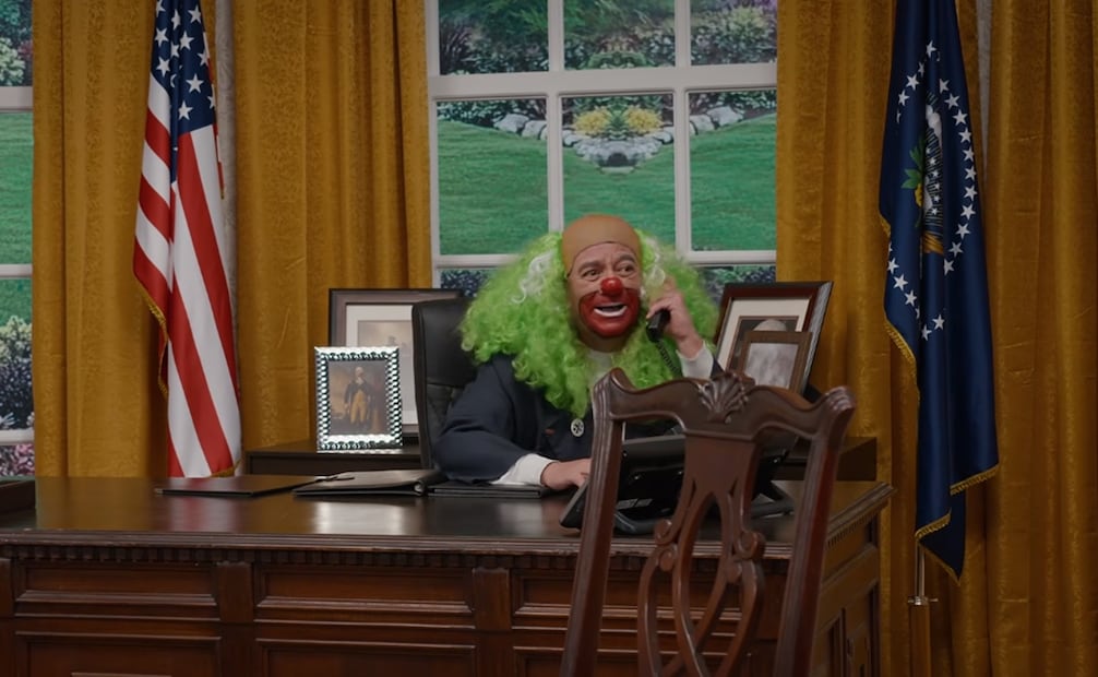Brozo y Loret “visitan” la Oficina Oval de Trump. Foto: Captura de video