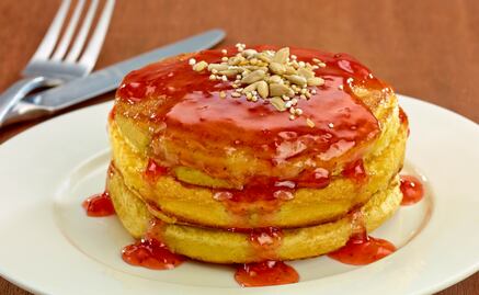 #RECETA Hot cakes integrales con semillas y fresa