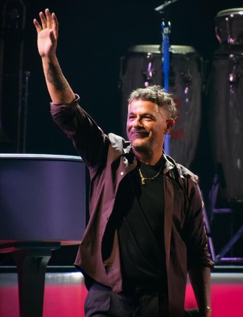 Alejandro Sanz en su segundo concierto en el Auditorio GNP Seguros, este jueves 4 de septiembre.
Foto: Ocesa, cortesía