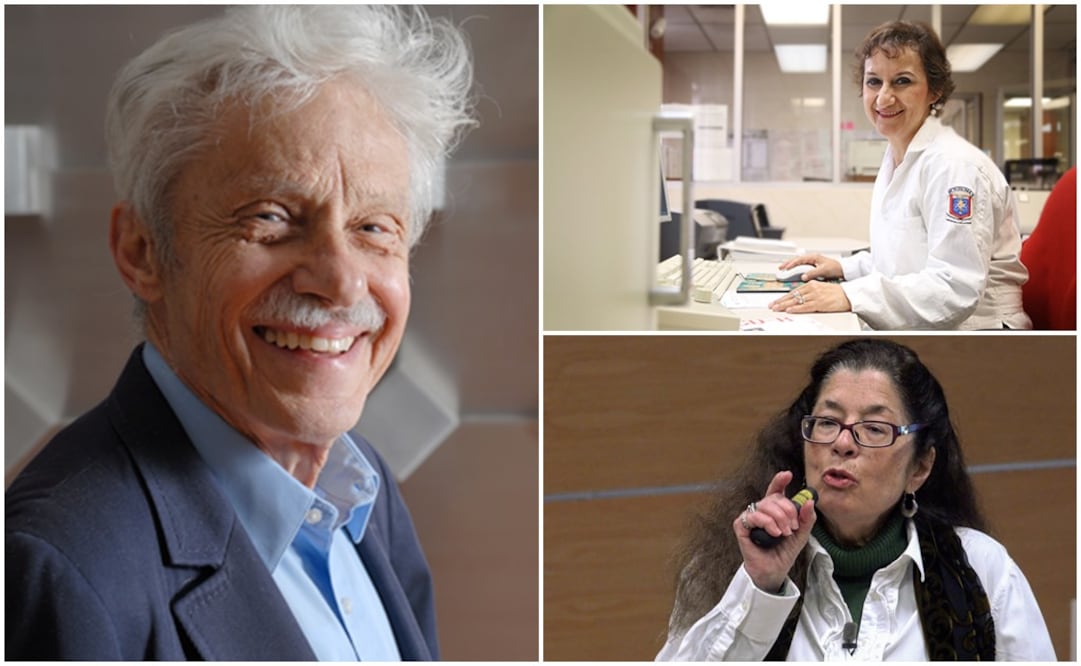 El doctor Ricardo Chicurel Uziel, Leticia Myriam Torres (arriba) y Mónica Alicia Clapp