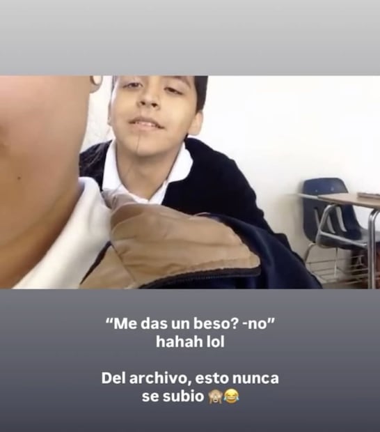 Christian Nodal y Lisa Fernanda Macías, novios durante la preparatoria.
Fotos: X