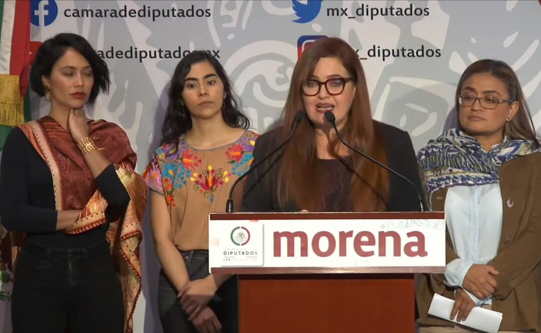 La actriz Maya Zapata respalda la iniciativa de Morena en San Lázaro. Foto: Captura de pantalla