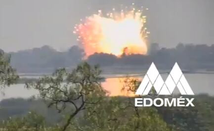 Captan momento exacto de explosión en Zumpango que dejó dos muertos