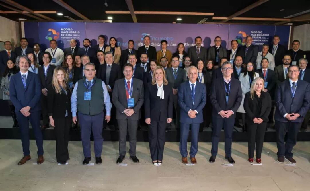 Maru Campos, gobernadora de Chihuahua, en el Tercer Encuentro de Titulares de las Secretarías de Finanzas, “Modelo Hacendario Estatal para la Cohesión Social” / Foto: Especial