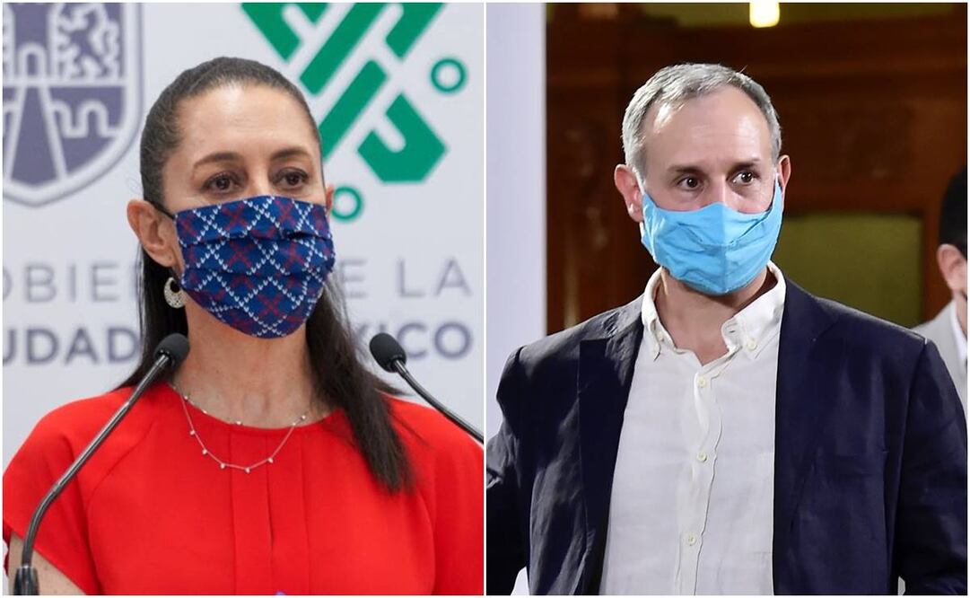 Claudia Sheinbaum y Hugo López Gatell. Foto: Especial / Xinhua.