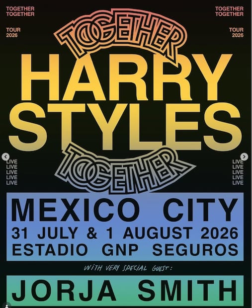 El cantante Harry Styles anuncia conciertos en la Ciudad de México.
