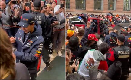 VIDEO: Checo Pérez es recibido por la afición mexicana en su hotel de Canadá