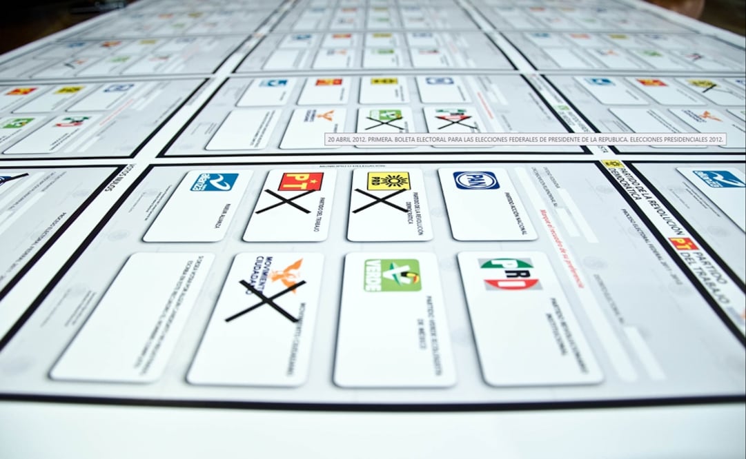 Federal ballot for the 2012 election - File photo/EL UNIVERSAL