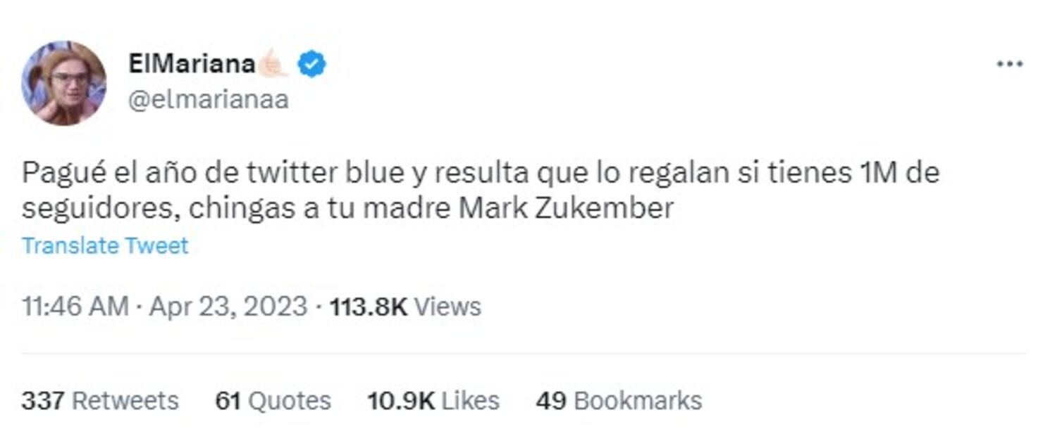 Foto: Captura de pantalla tomada de Twitter