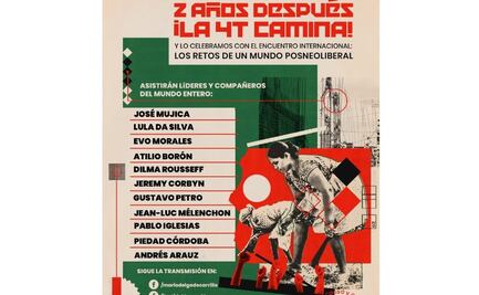 Morena celebrará 2 años de gobierno de AMLO; participarán Lula, Mújica y Evo Morales