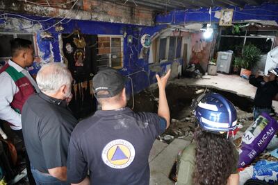 Tras evaluación técnica y dictamen estructural, declaran inhabitable predio donde se abrió socavón en alcaldía Miguel Hidalgo 