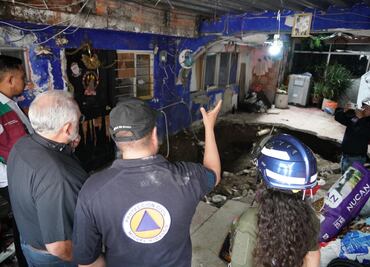 Tras evaluación técnica y dictamen estructural, declaran inhabitable predio donde se abrió socavón en alcaldía Miguel Hidalgo