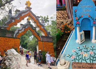 ¿Qué significan los colores en las lápidas del panteón del parque Xcaret?