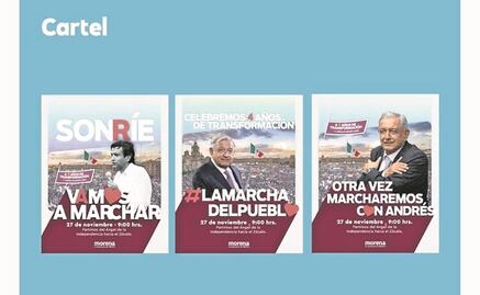 Acusan presión para ir a marcha de AMLO