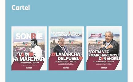 Acusan presión para ir a marcha de AMLO