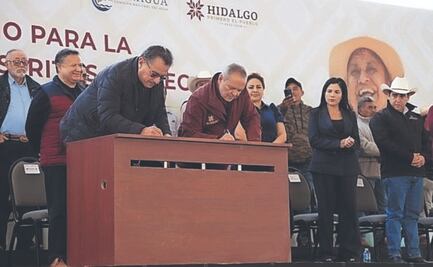Firman convenio para tecnificación de riego