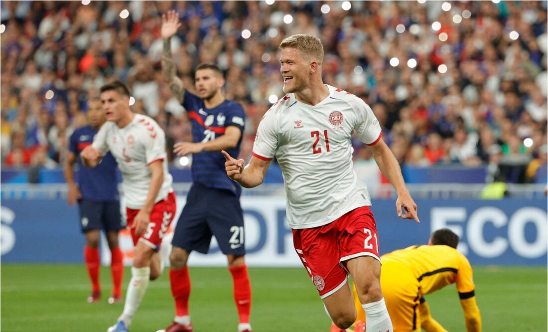 Dinamarca sorprende y le remonta a Francia en los últimos minutos / FOTO: AFP