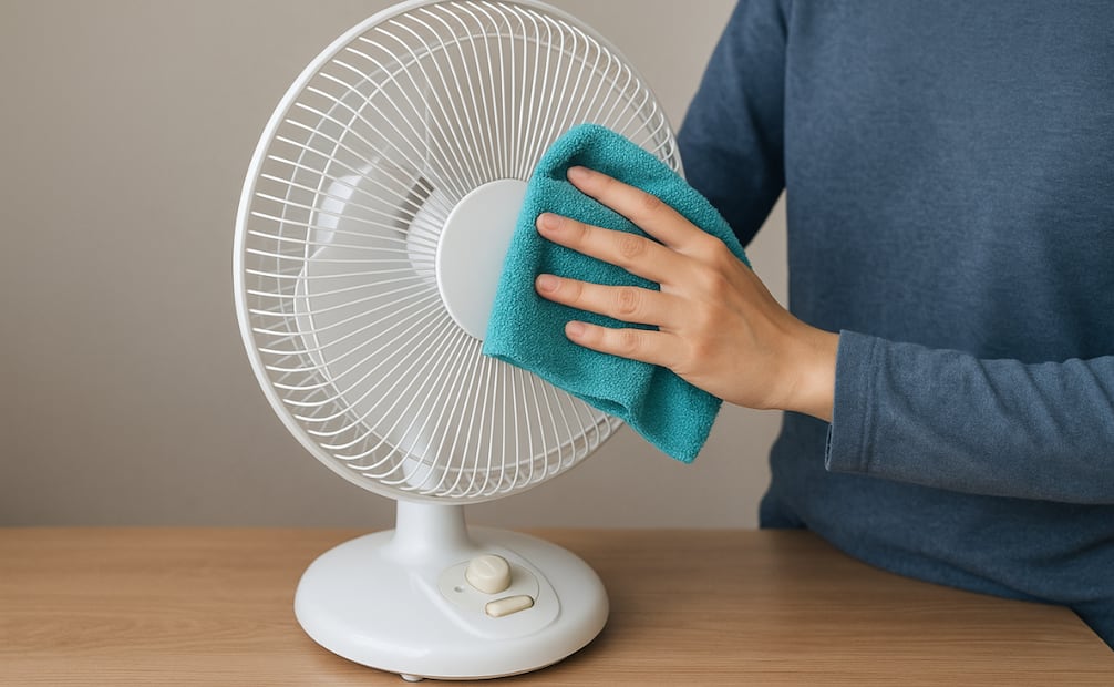 Sigue esta sencilla técnica para limpiar el ventilador de tu casa. Foto: Imagen generada con IA