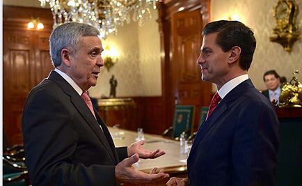 Peña y presidente del Consejo Mundial del Agua se reúnen