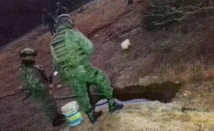 Resguardan ducto de Pemex en Acambay tras hallazgo de toma clandestina