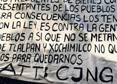 Narcomanta del CJNG prende alertas en Xochimilco, amenazan con pelear "la plaza"