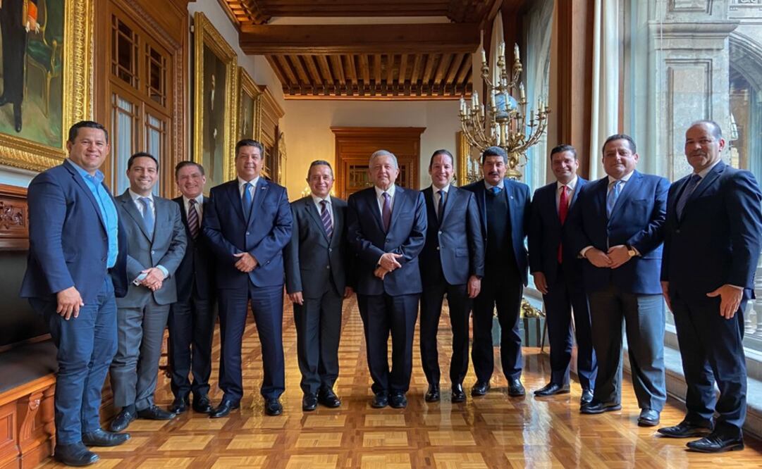 The President met with PAN governors on February 4 - Photo: Taken from the President’s Twitter account