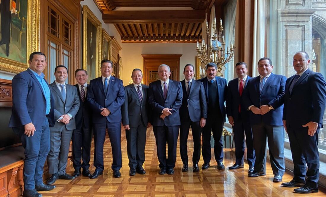 The President met with PAN governors on February 4 - Photo: Taken from the President’s Twitter account