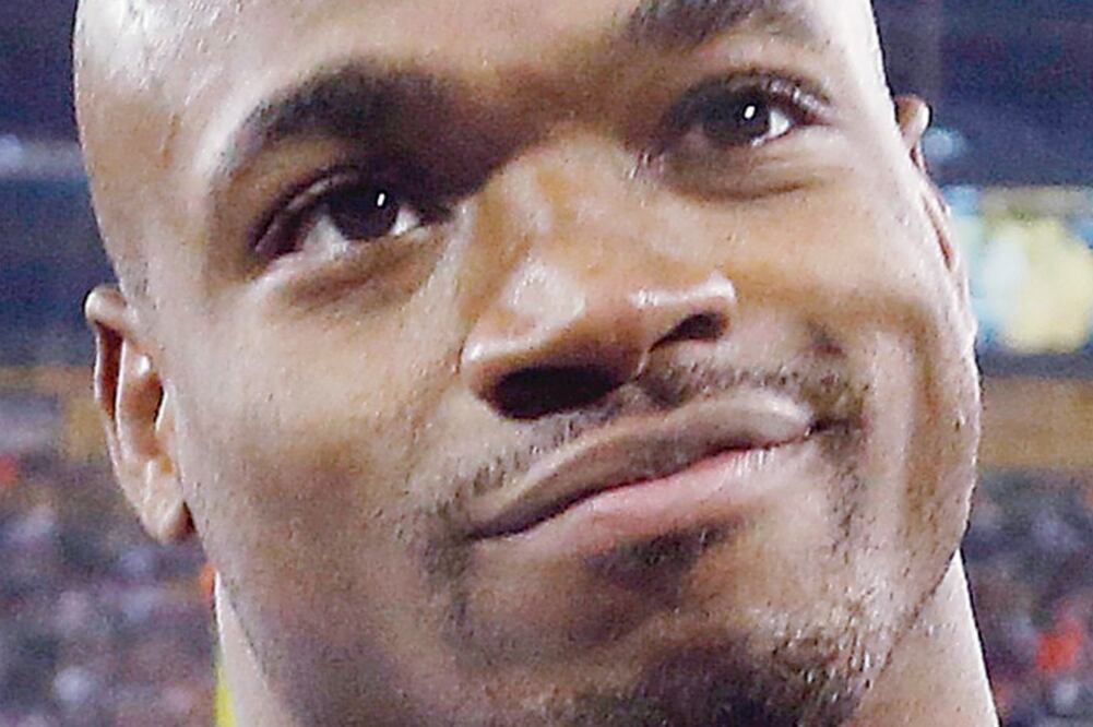 Adrian Peterson, corredor de Vikings (ARCHIVO EL UNIVERSAL)