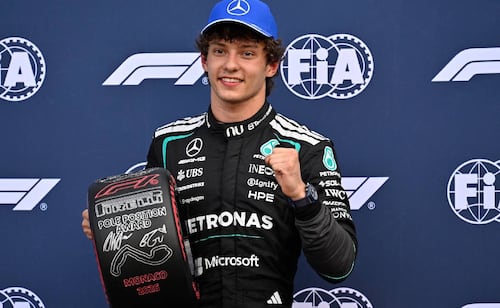 Antonelli takes Monaco pole, beats Verstappen