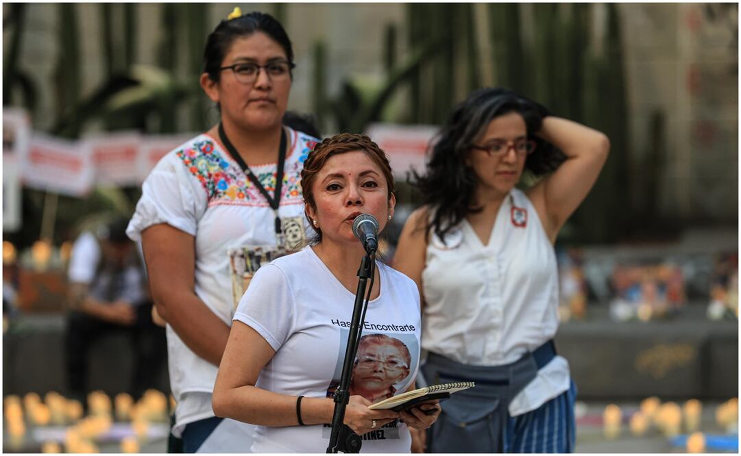 La comisionada de Atención y Reparación a Víctimas Morelos, Penélope Picazo Hernández, dijo que esta actividad es para recordar a los familiares que desaparecieron. Foto: Gabriel Pano/EL UNIVERSAL