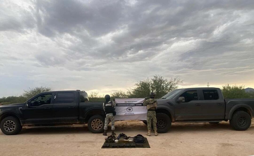 GN asegura cartuchos y cargadores en Sonora. Foto: Guardia Nacional