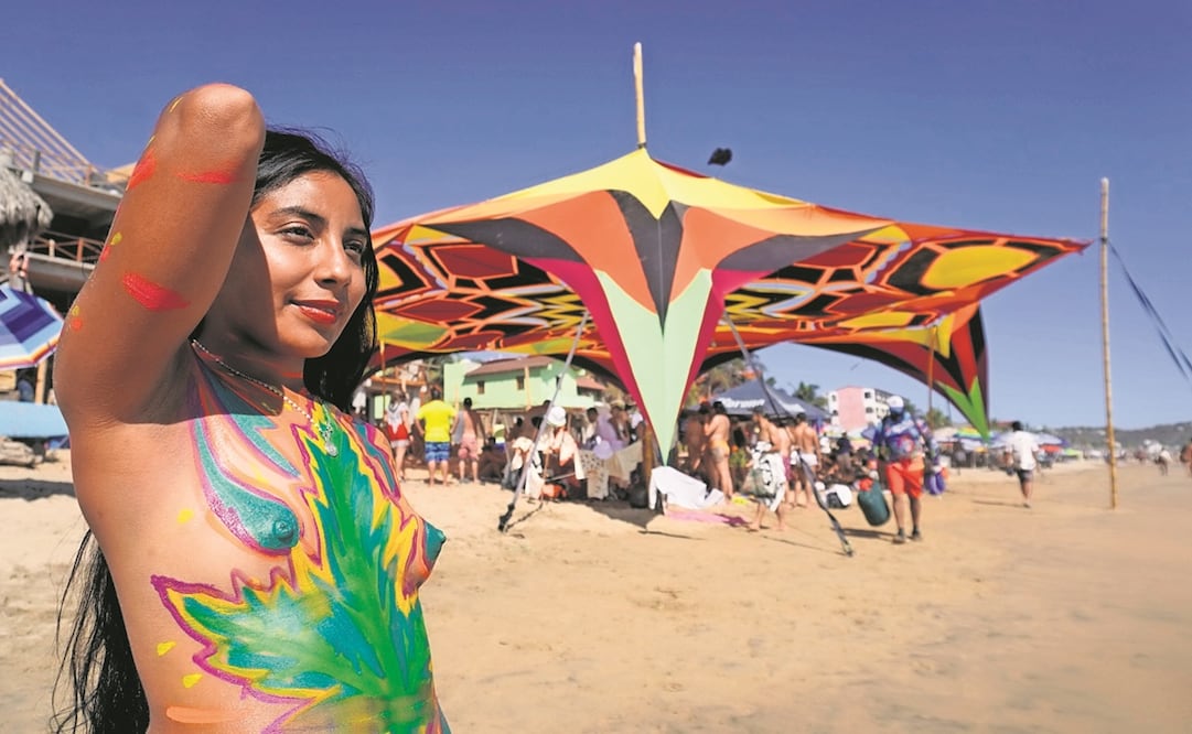 Esta edición del festival nudista atrajo a casi 40% de mujeres, a diferencia de otros años. Foto: Mario Arturo Martínez / EL UNIVERSAL