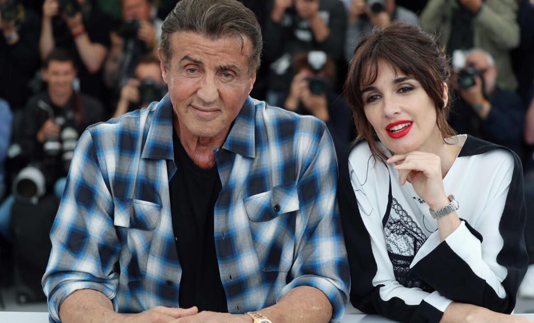 Sylvester Stallone y Paz Vega. Foto: AFP