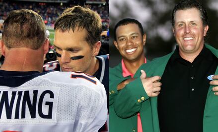 Brady y Manning jugarían golf con Tiger Woods y Phil Mickelson