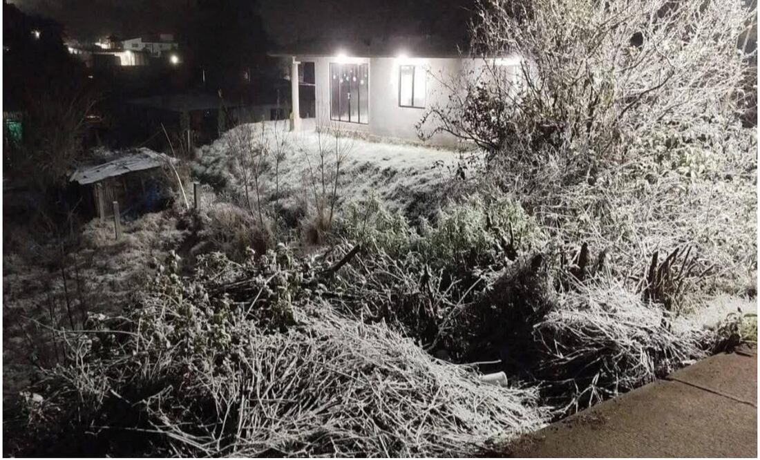 Ante la caída de nieve y agua nieve, las autoridades exhortan a la población a extremar precauciones, especialmente si planean desplazarse por carretera (21/01/2025). Foto: Especial