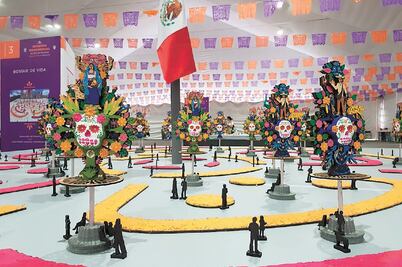 A consulta, diseño de ofrenda de Día de Muertos