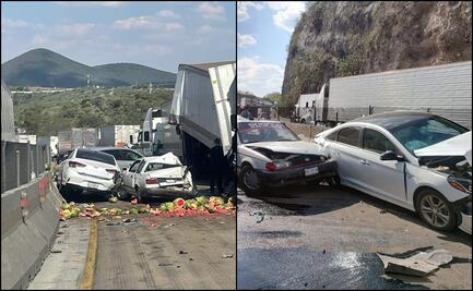 Carambola deja 13 lesionados en la autopista México-Querétaro