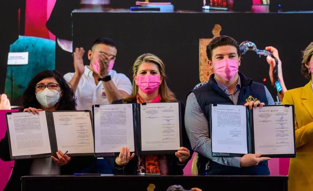 El convenio se firmó durante la instalación de la Comisión para la Inclusión y No Discriminación, realizada en Monterrey, Nuevo León. Foto: @IgualdadNL