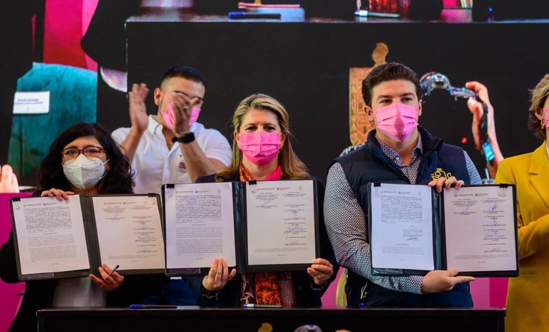El convenio se firmó durante la instalación de la Comisión para la Inclusión y No Discriminación, realizada en Monterrey, Nuevo León. Foto: @IgualdadNL