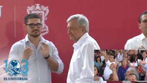 Abuchean a AMLO en Morelia