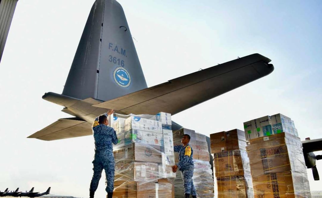 Defensa traslada ayuda humanitaria a Jamaica. Foto: Especial