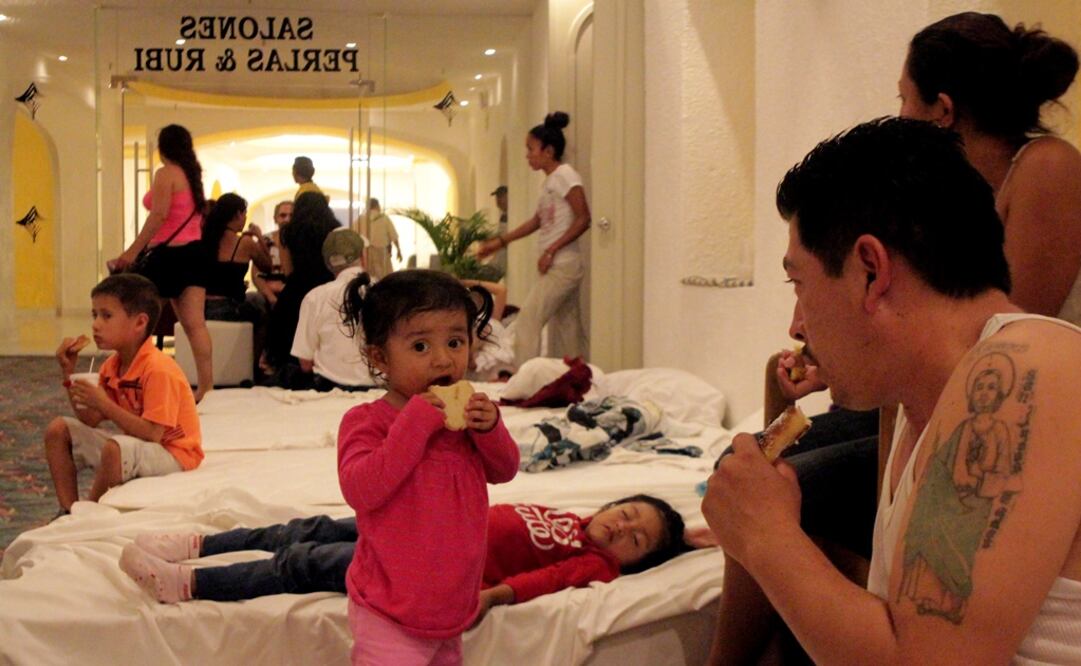 Aspectos de un albergue en Manzanillo. /Ramón Romero - EL UNIVERSAL